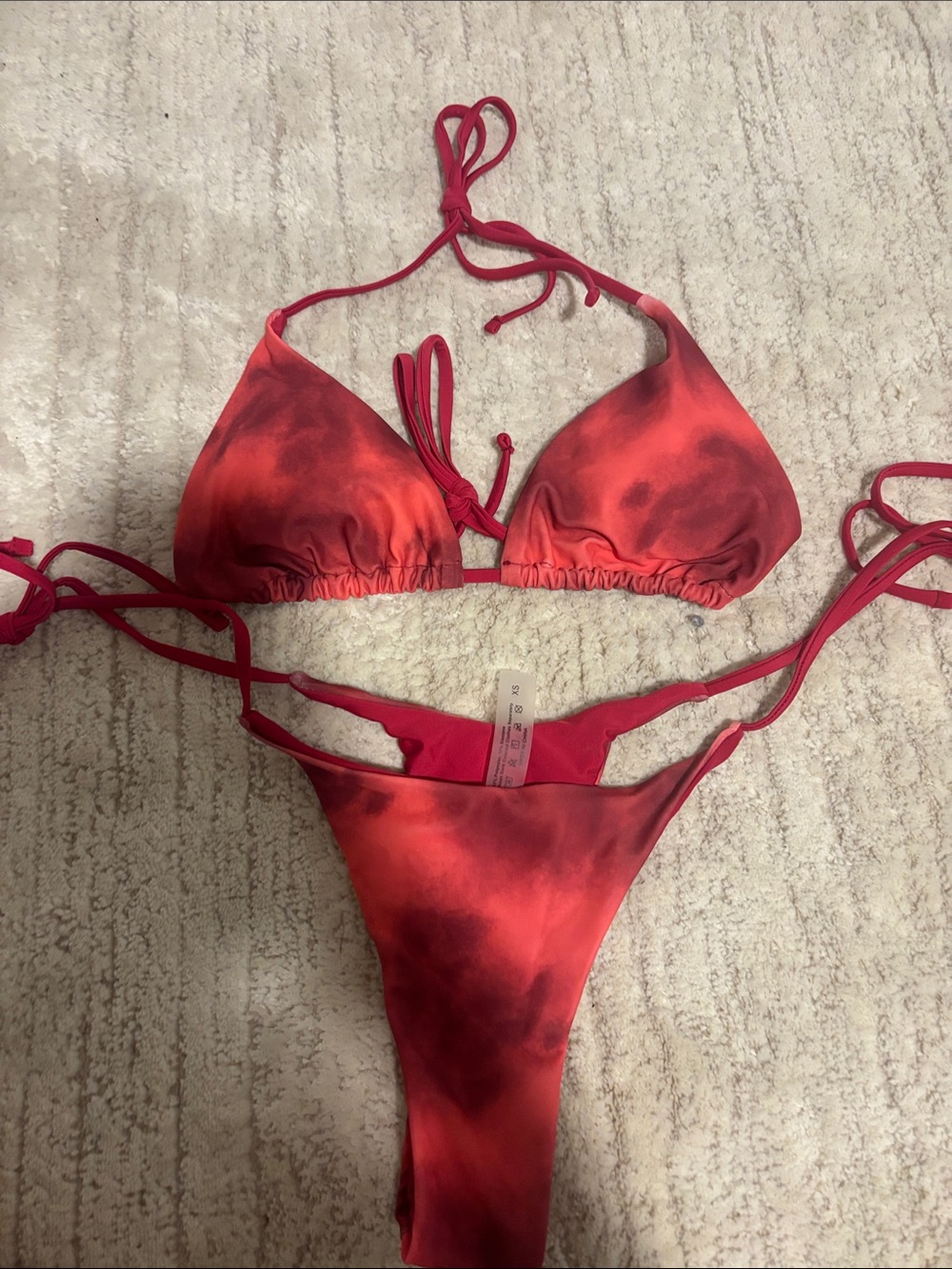 Tie-Dye Triangle Bikini